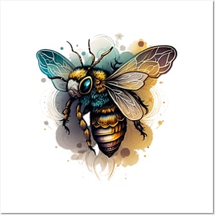 Bee tattoo Posters and Art